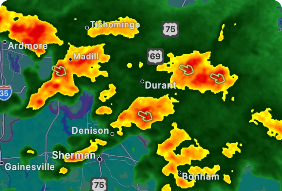 Live Weather Radar with Cloud Movement